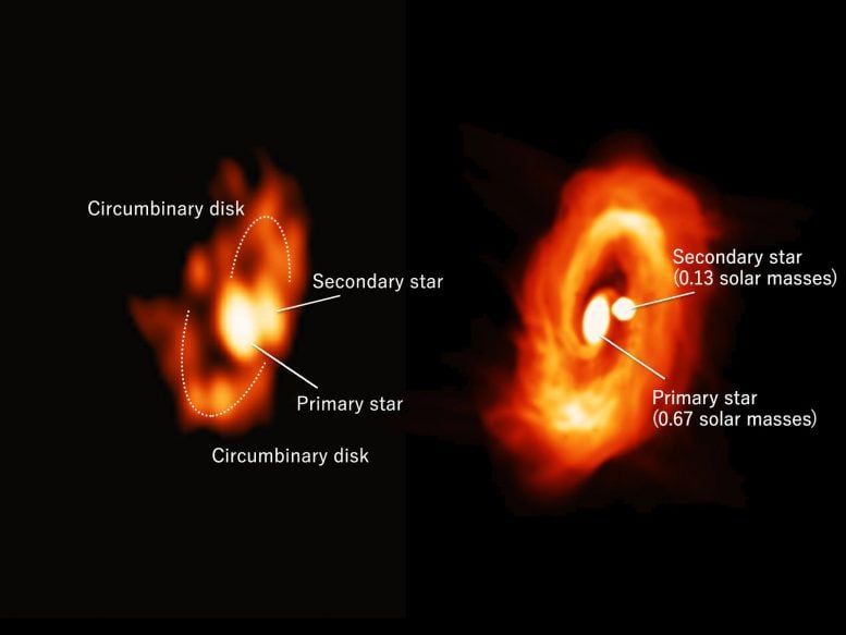 Astronomers Identify Gas Spirals as a Nursery of Twin Stars
