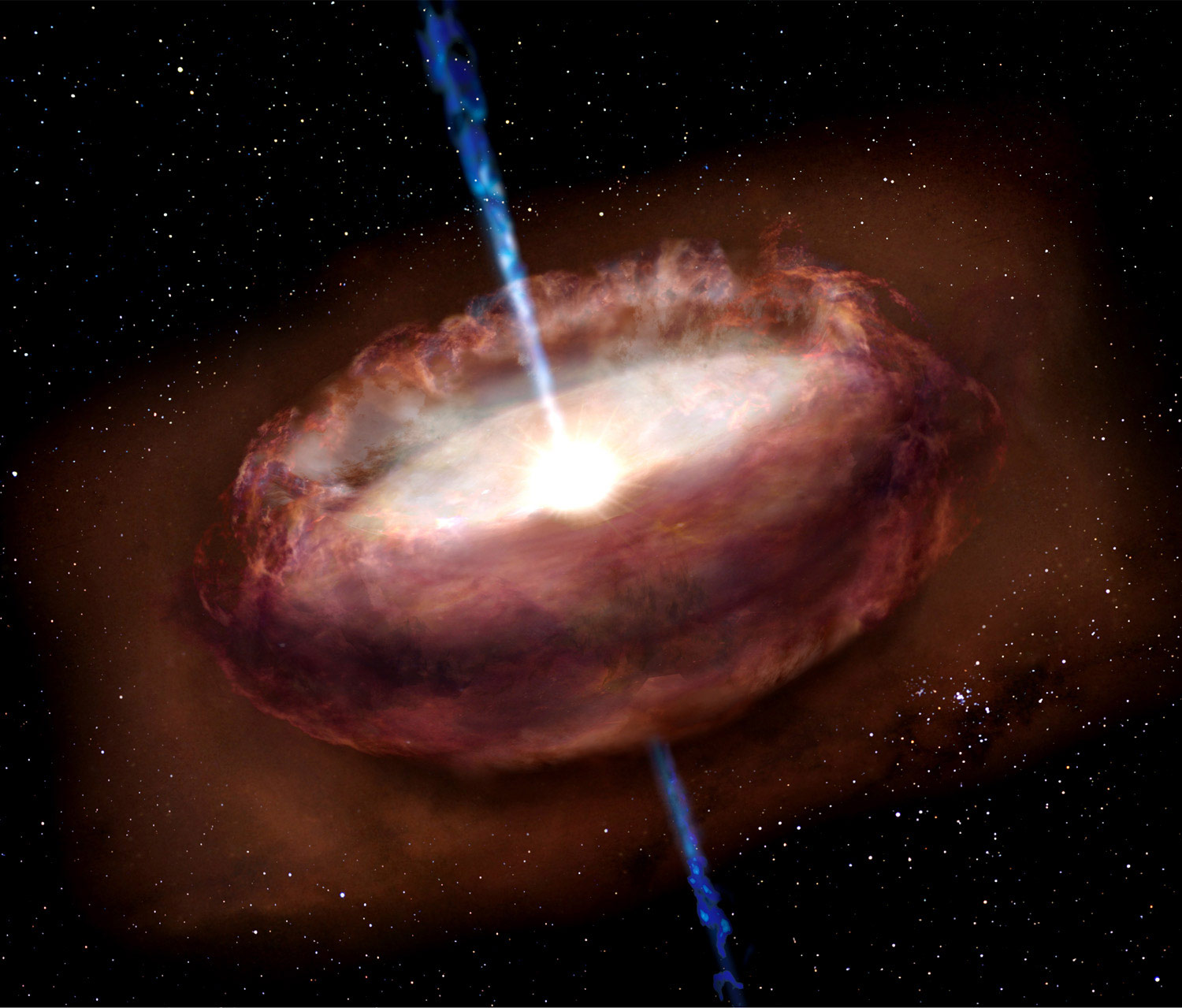 Diamond dust surrounds young galactic stars
