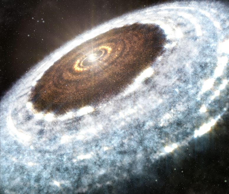 Astronomers Reveal Water Snowline Around the Young Star V883 Orionis