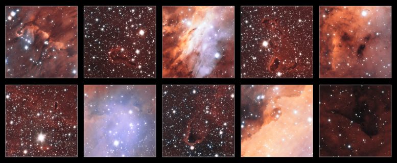 Astronomers View the Strange and Spectacular Features of the Prawn Nebula