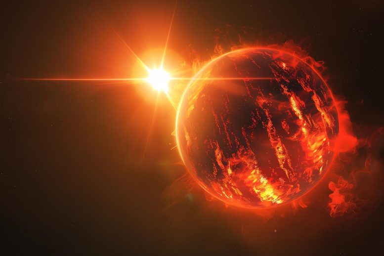 Astronomy Hot Jupiter Exoplanet Art Concept Illustration