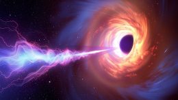 Astrophysics Black Hole Jet Concept Art