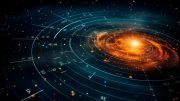 Astrophysics Galactic Measurement Art Concept
