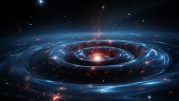 Astrophysics Gravitational Waves Art Concept