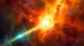Astrophysics Quasar Gas Outflow Concept