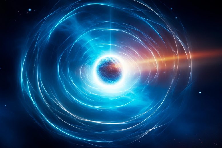 Astrophysics Star Magnetic Field Concept Art