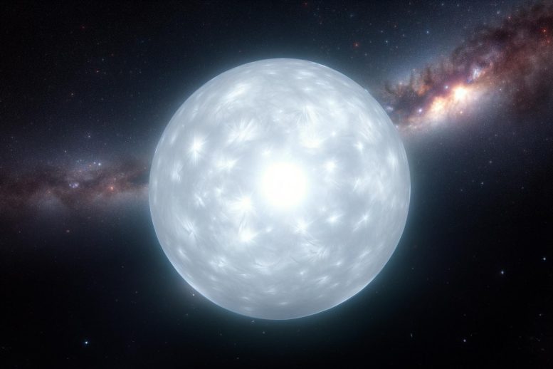 Astrophysics White Dwarf Star Art Concept Illustration