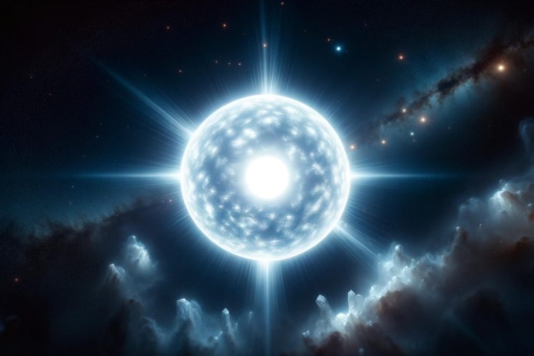 Astrophysics White Dwarf Star Concept
