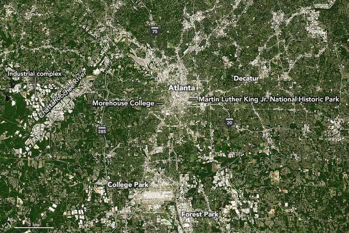 Atlanta Satellite View 2020 Annotated