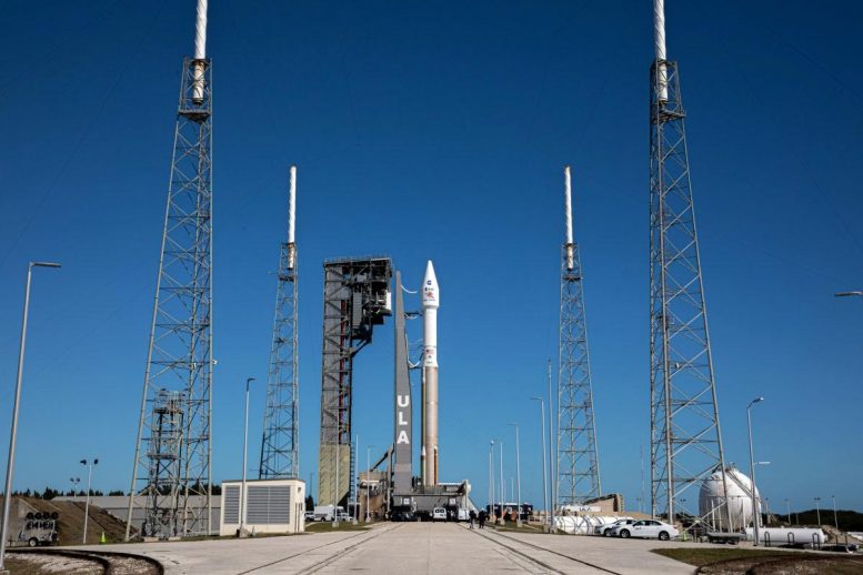 Atlas V Rocket with Solar Orbiter Spacecraft