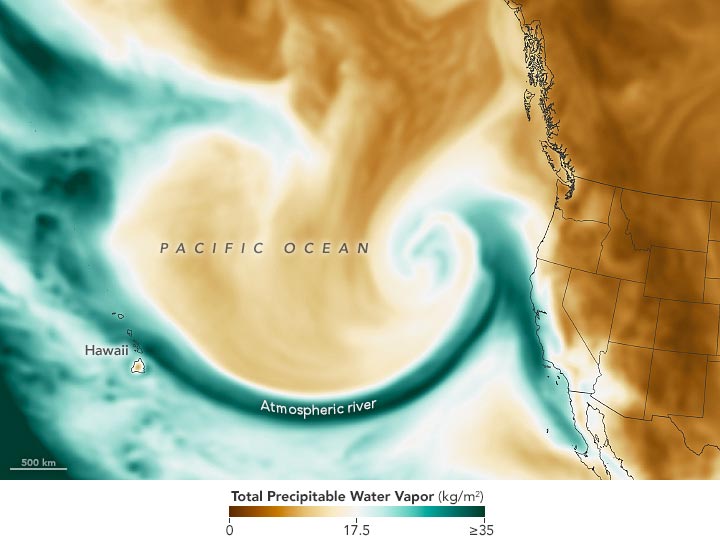 Atmospheric River California January 2023 Annotated