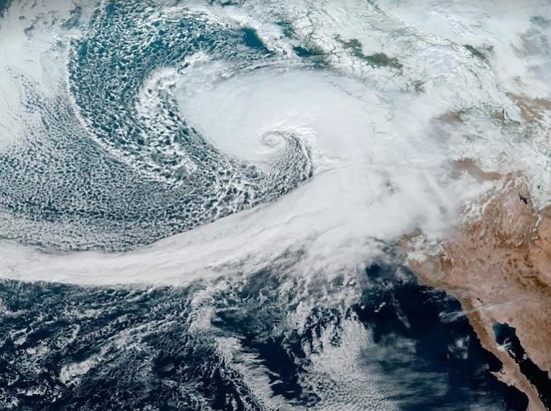 Atmospheric River Forming Over the Pacific Northwest