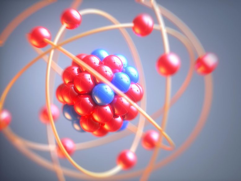 Atom Matter Model Illustration