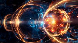 Atomic Particle Physics Concept