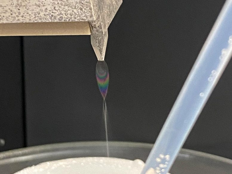 Attosecond Physics Water Spray Sample