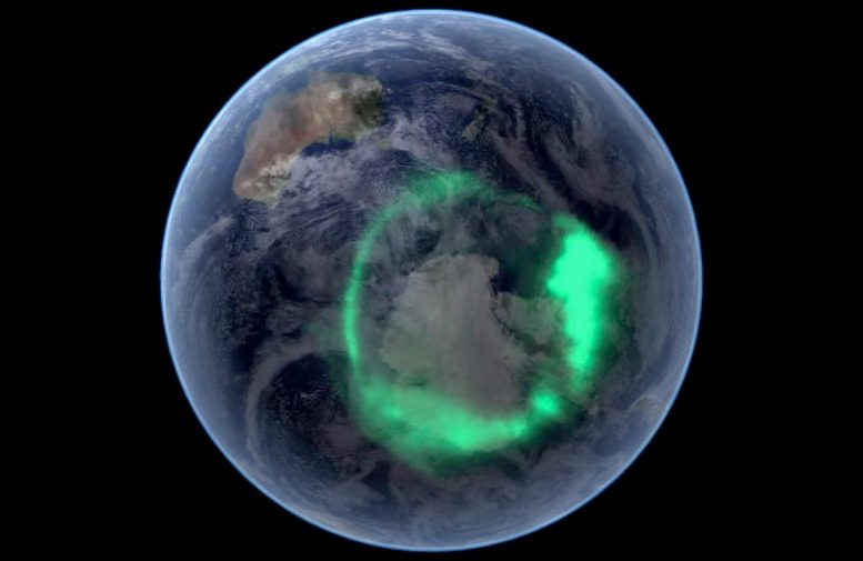 Aurora Australis (Southern Lights) From Space