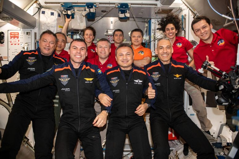 Axiom 3 Mission Portrait on ISS