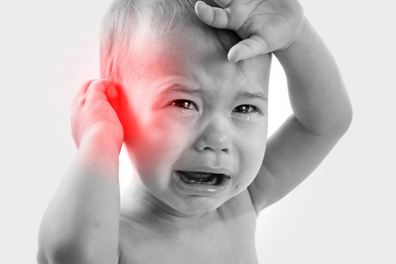 Baby crying and ear infection pain