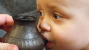 Baby Feeding from Reconstructed Infant Feeding Vessel