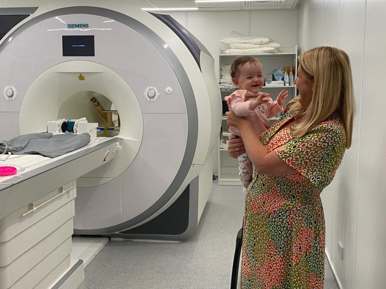 Baby Sadie With Mum 9 Month Foundcog Scan