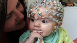 Baby Wearing EEG Cap