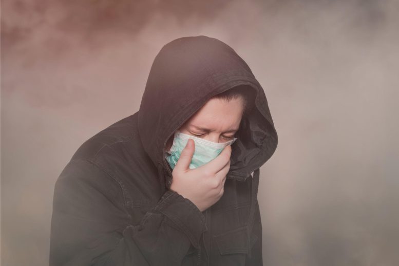 Bad Air Quality Woman Mask