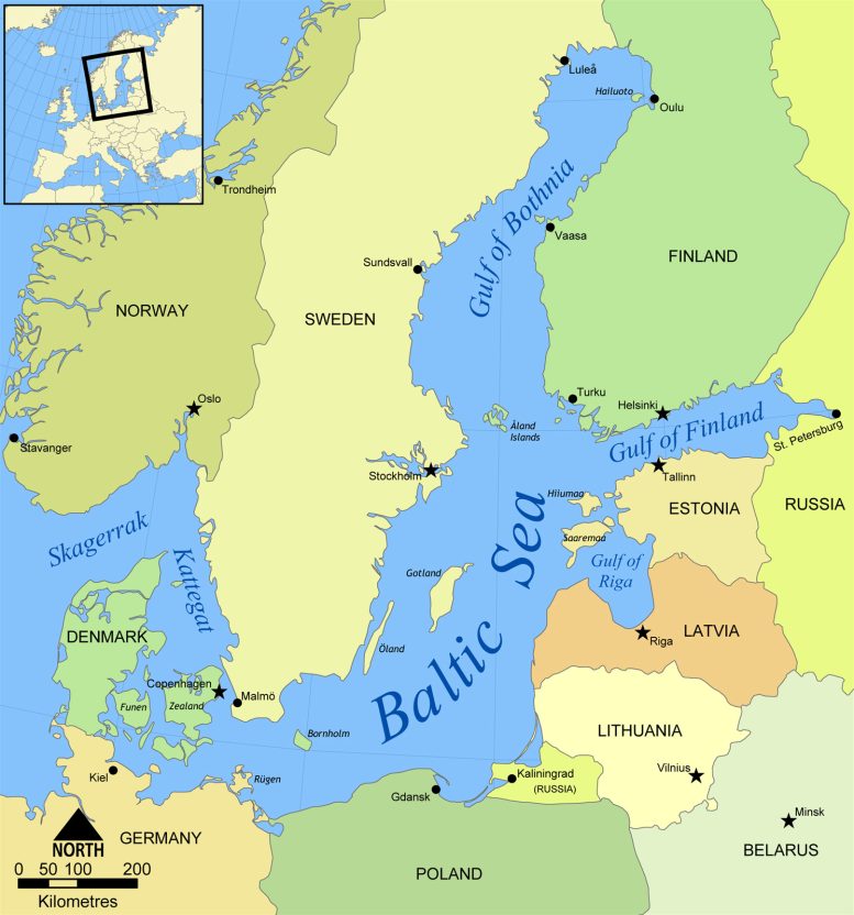 מפת הים הבלטי