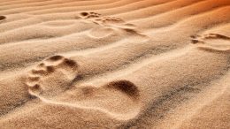 Bare Footprints in Sand