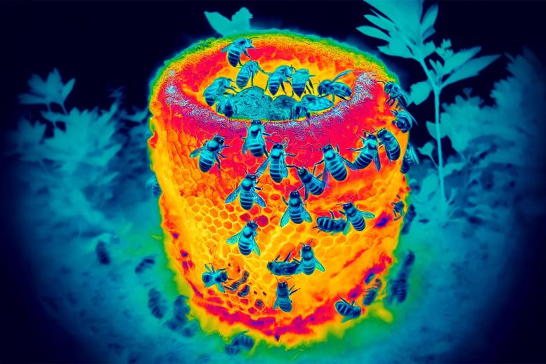 Bees Thermal Image Concept Art