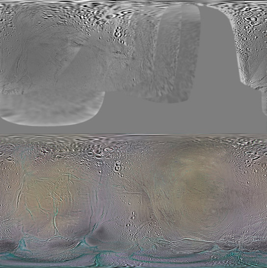 Before and After Map of Enceladus