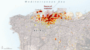 Beirut Blast Damage Map