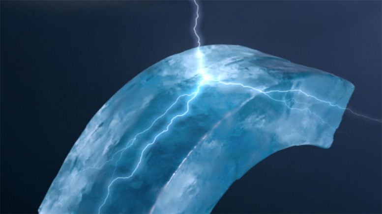 Bent Ice Electricity