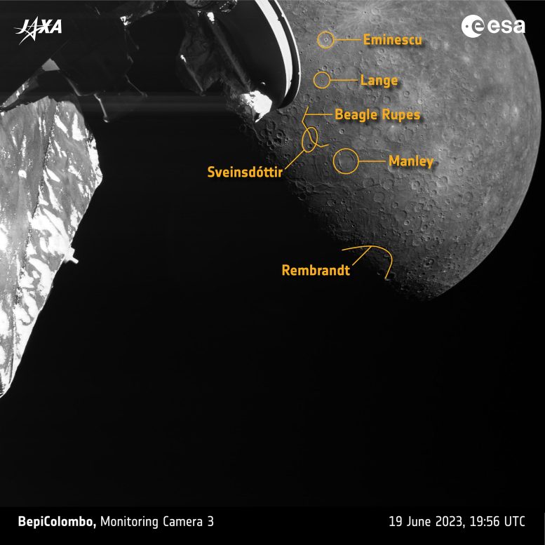 BepiColombo Mercury Geological Bounty Annotated