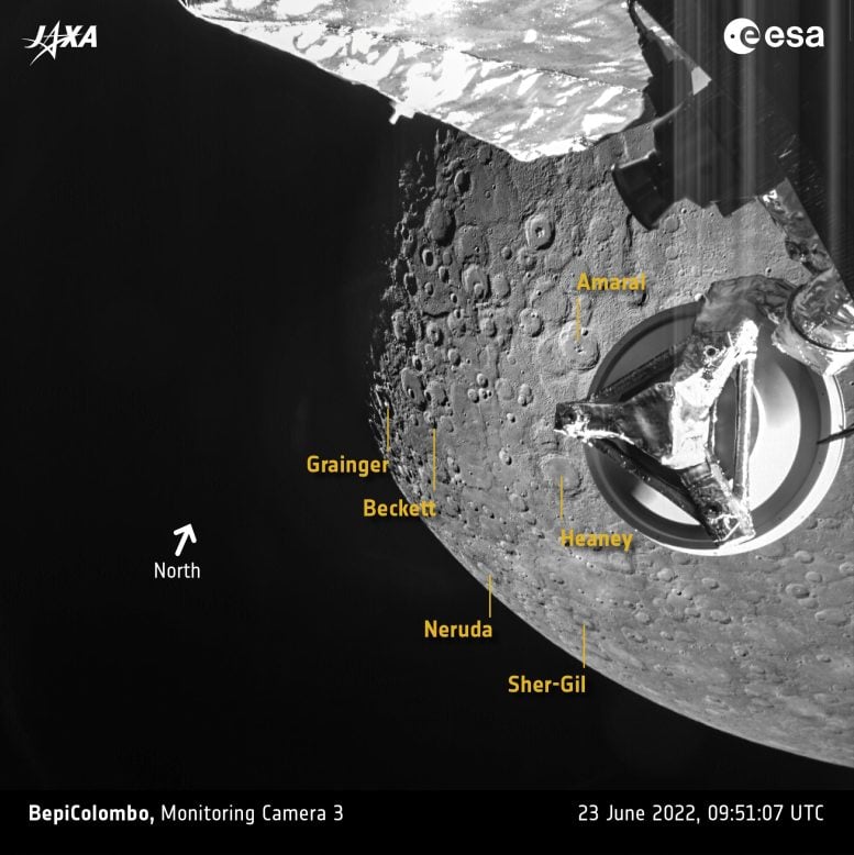 BepiColombo Search for Volcanoes Annotated