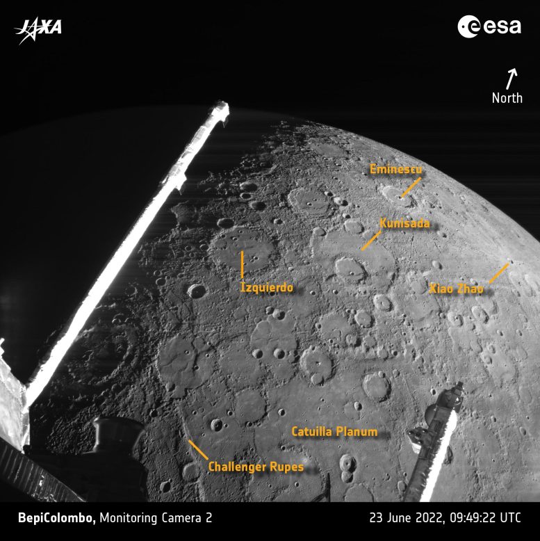 BepiColombo Surveys Mercury's Rich Geology Annotated