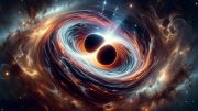 Binary Black Holes Art Concept