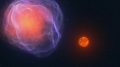 Binary Star System Supernova Explosion