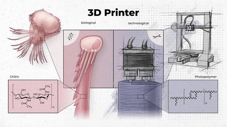 Biological and Technological 3D Printing Comparison