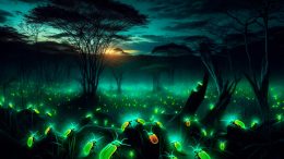 Bioluminescent Beetles Concept