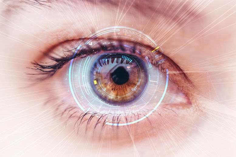 Bionic Eye Scan Technology Concept