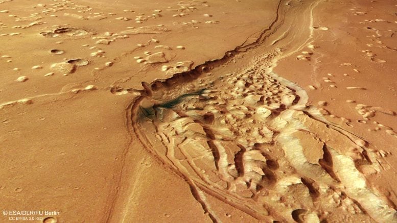 Bird&rsquo;s Eye View Chaotic Area Shalbatana Vallis