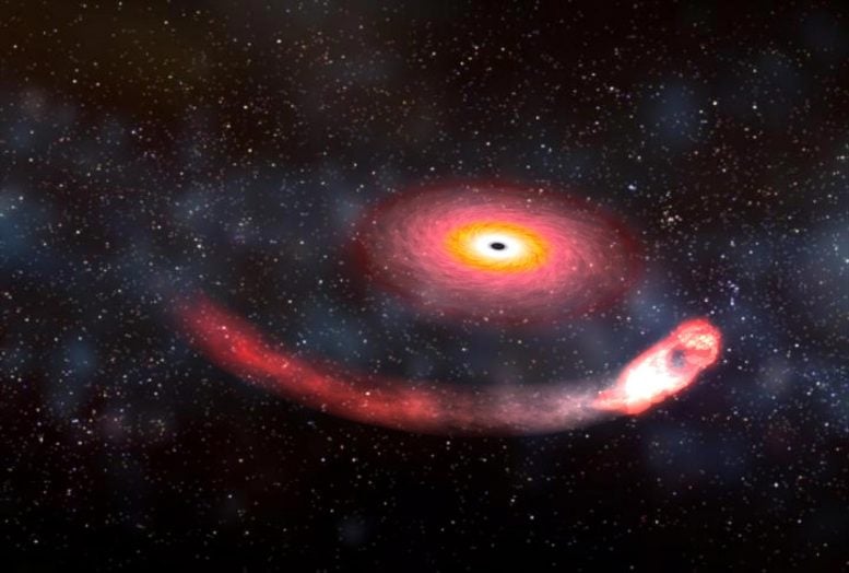 A Black Hole Devours a Neutron Star