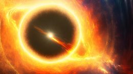 Black Hole Disc Singularity Artistic Illustration