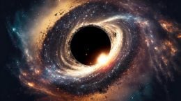 Black Hole Event Horizon Artistic Illustration