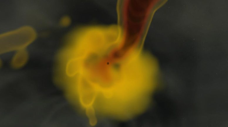 Black Hole Formation Simulation Still