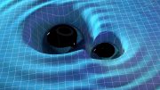 Black Hole Gravitational Wave Illustration