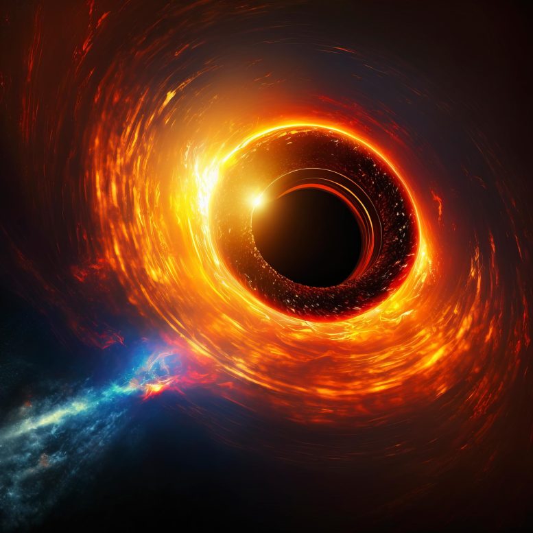 Black Hole Illustration Art Concept