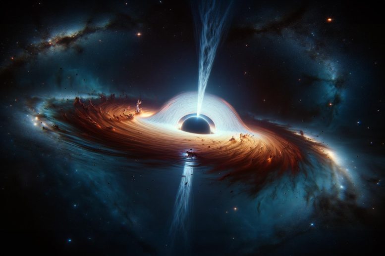 Black Hole Jets Art Concept