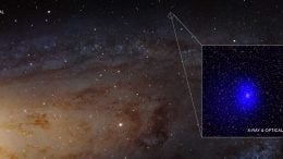 Black Hole Pair Photobombs Andromeda Galaxy