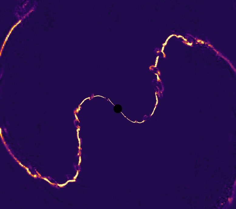 Black Hole Pulsar Side View